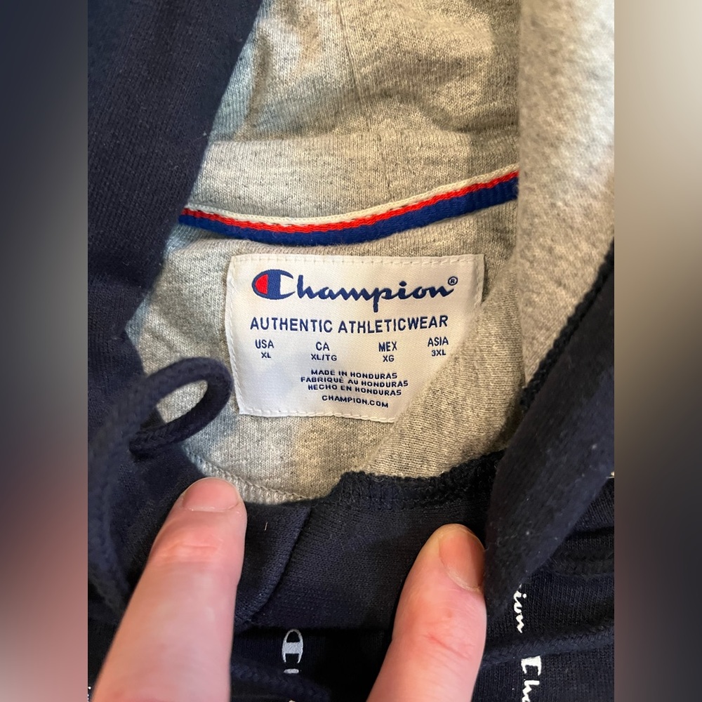 Champion Pullover Sweatshirt Blue Size XL - Picture 4 of 5